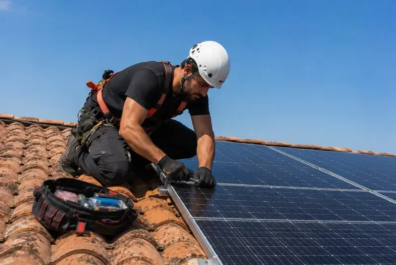 Maintenance et monitoring de panneaux solaires à Hauterives