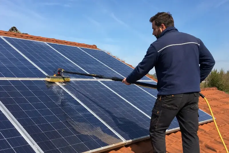 Nettoyage et entretien de panneaux solaires à Hauterives